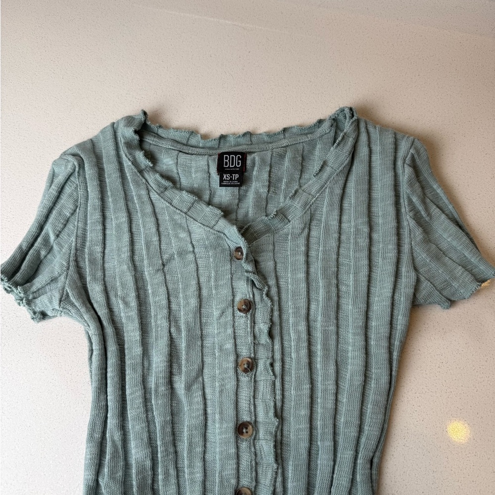 BDG Mint Green Button-Down Shirt